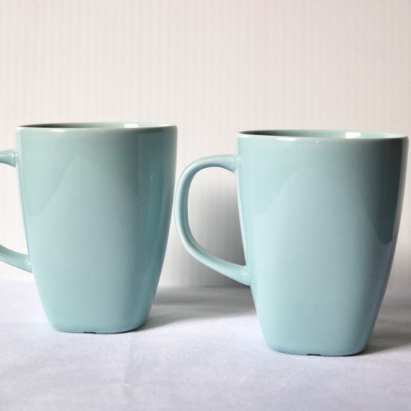 IKEA 365 Susan Pryke Turquoise Mugs Set of 2 - Picture 2 of 7